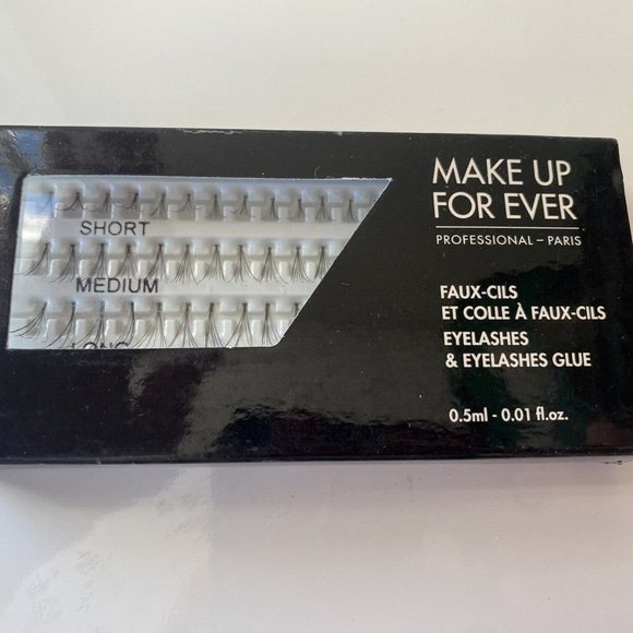 Make Up For Ever Set 3 False Eyelashes Black Strip#106 Clusters#155 Single#101 - Picture 7 of 8